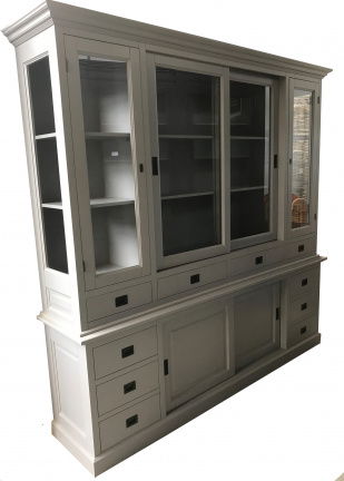 Buffetkast Vleuten grijs - grijs 225 x 50/40 x 225cm - nr. 1