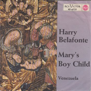 KERSTSINGLE * HARRY BELAFONTE * MARY'S BOY CHILD *GERMANY 7