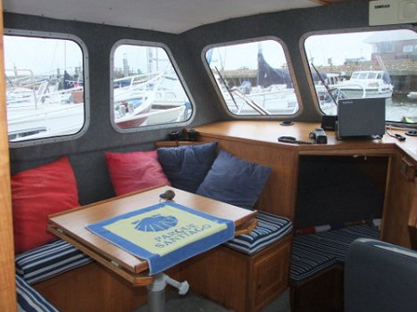 Zeer nette Vis/vakantieboot, polyester, overnaads, 4 slppl - 4