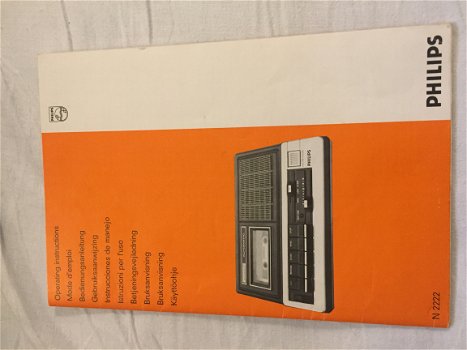 PHILIPS Handleiding Operating Instruction Recorder N2222 (D289) - 1