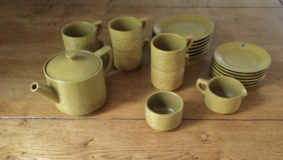 Verkocht ❤️ Vintage koffie-of theeservies, Mari Simmulson. Upsala Ekeby - nr. 1