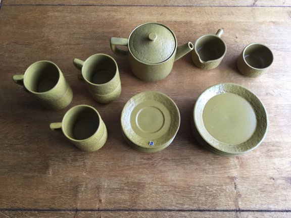 Verkocht ❤️ Vintage koffie-of theeservies, Mari Simmulson. Upsala Ekeby - Afbeelding 2