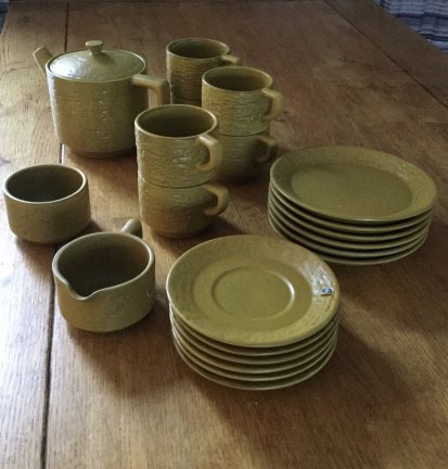 Verkocht ❤️ Vintage koffie-of theeservies, Mari Simmulson. Upsala Ekeby - Afbeelding 4