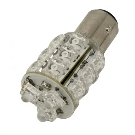 Rode designer LED lamp 360 graden met 18 LEDs, dual filament - NIEUW - nr. 1