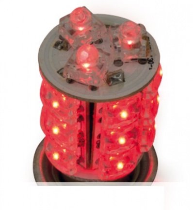 Rode designer LED lamp 360 graden met 18 LEDs, dual filament - NIEUW - Afbeelding 2