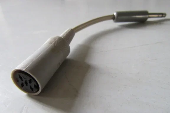 Kabel DIN5 270° (dobbelsteen) female naar jack 6,3 - nr. 1