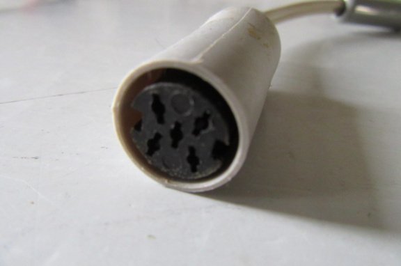 Kabel DIN5 270° (dobbelsteen) female naar jack 6,3 - Afbeelding 2