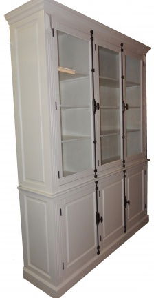 Hoge white wash espagnoletkast / keukenkast 240cm hoog 190cm breed - nr. 1