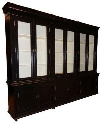 Buffetkast Lara zwart - wit 300 x 50/40 x 240cm - nr. 1