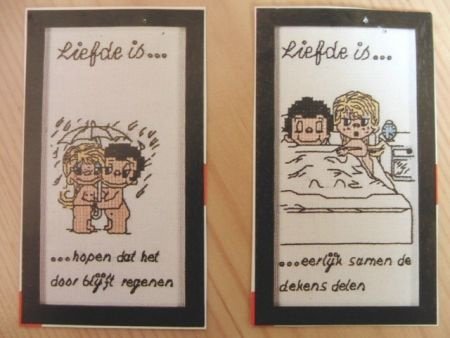 Borduur patronen: Liefde is... - nr. 1