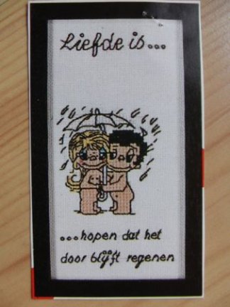 Borduur patronen: Liefde is... - Afbeelding 2