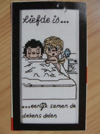 Borduur patronen: Liefde is... - Afbeelding 3
