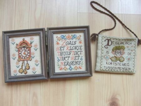 Klein borduur patroon: Zoals het klokje thuis tikt ... - Afbeelding 2