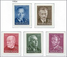 Nederland - Zomerzegels 1954 - NVPH 641#645 - Serie - Postfris