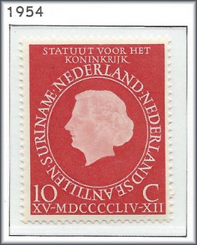 Nederland - Statuut voor het Koninkrijk 1954 - NVPH 654 - Serie - Postfris - 1