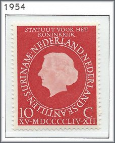 Nederland - Statuut voor het Koninkrijk 1954 - NVPH 654 - Serie - Postfris