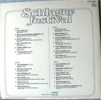 dubbel LP Schlager festival 1974 - 2