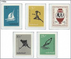 Nederland - Olympische Spelen 1956 - NVPH 676#680 - Serie - Postfris