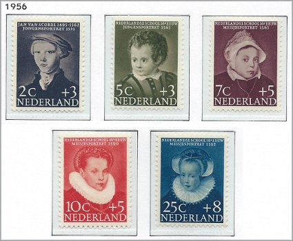 Nederland - Kinderzegels 1956 - NVPH 683#687 - Serie - Postfris - 1