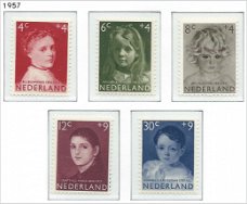 Nederland - Kinderzegels 1957 - NVPH 702#706 - Serie - Postfris