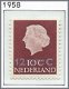 Nederland - Koningin Juliana- Opruimingsuitgifte 1958 - NVPH 712 - Serie - Postfris - 1 - Thumbnail