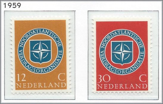 Nederland - 10 jaar NAVO 1959 - NVPH 720#721 - Serie - Postfris - 1
