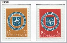 Nederland - 10 jaar NAVO 1959 - NVPH 720#721 - Serie - Postfris