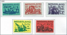 Nederland - Zomerzegels 1959 - NVPH 722#726 - Serie - Postfris