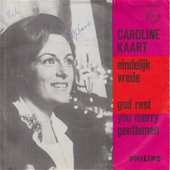 KERSTSINGLE * CAROLINE KAART - EINDELIJK VREDE * HOLLAND 7