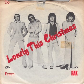 KERSTSINGLE * MUD * LONELY THIS CHRISTMAS * GREAT BRITAIN 7