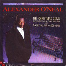 KERSTSINGLE * ALEXANDER O'NEAL * THE CHRISTMAS SONG * GREAT BRITAIN 7"