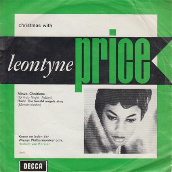 KERSTSINGLE * LEONTYNE PRICE * CANTIQUE DE NOËL * HOLLAND 7