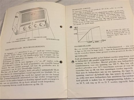 PHILIPS Vintage Versterker EL 6410 Handleiding boekje (D301) - 3
