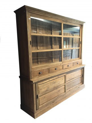Landelijke teak woonkamerkast 200cm breed - nr. 1
