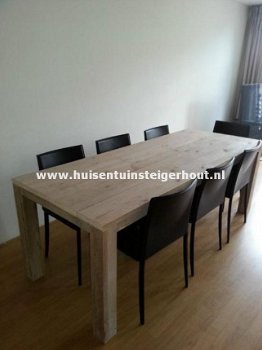 Steigerhout Tafel Eettafel Bureau GRATIS BEZORGD - 2