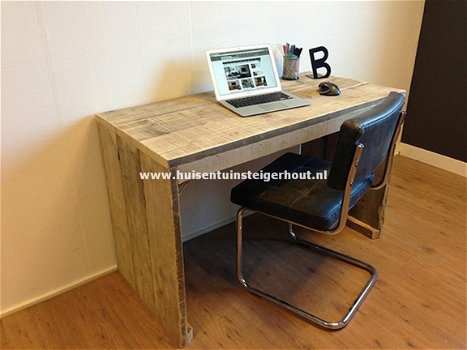 Bureau tafel Eettafel van Steigerhout GRATIS BEZORGD - 2