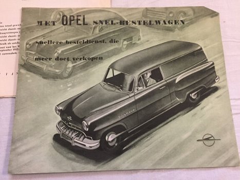 Setje OPEL GM brochures 1953 (D295) - 5