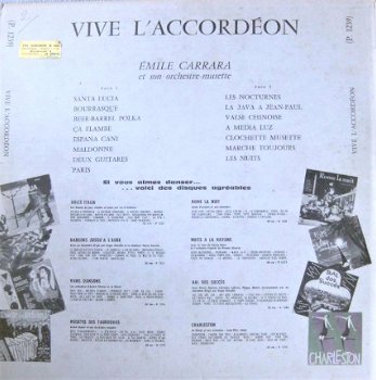 LP Vive Accodeon - Emile Carrara et son Orchestre - 2