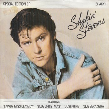 KERSTSINGLE * SHAKIN' STEVENS - BLUE CHRISTMAS * GREAT BRITAIN 7' - 1