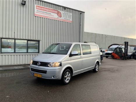 Volkswagen Transporter - 2.0 TDI L2H1 DC Comfortline Dub Cab Airco, Navi.Cruise .Trekhaak.2500 kg.Al - 1