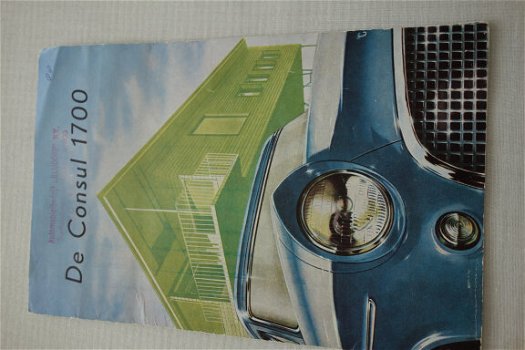 Brochure Vintage Antiek FORD CONSUL (jaren 50) - 0