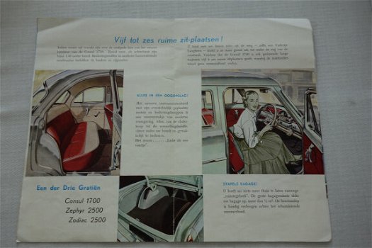 Brochure Vintage Antiek FORD CONSUL (jaren 50) - 2