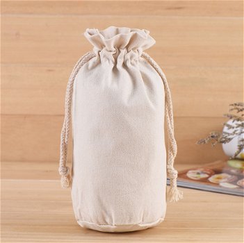 Velvet Bottle Bag, Wine Bottle Packing Bag, Cotton Bottle Bags - 2