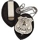 Police Badge Holder Wallet, ID Card Holder, Leather Badge Holder Purse - 1 - Thumbnail