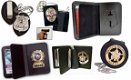 ID Card Holder, Leather Badge Holder Wallet, Neck Chain Badge Holder Wallet - 1 - Thumbnail