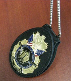 Leather Badge Holder Wallet, Neck Chain Badge Holder Wallet, Belt Clip Badge Holder - 1