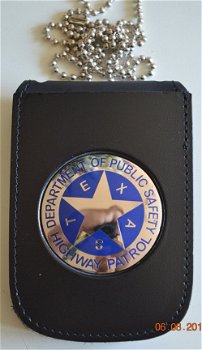 Leather Badge Holder Wallet, Neck Chain Badge Holder Wallet, Belt Clip Badge Holder - 2