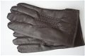 Vintage zwarte leren dameshandschoenen maat 10 - 1 - Thumbnail
