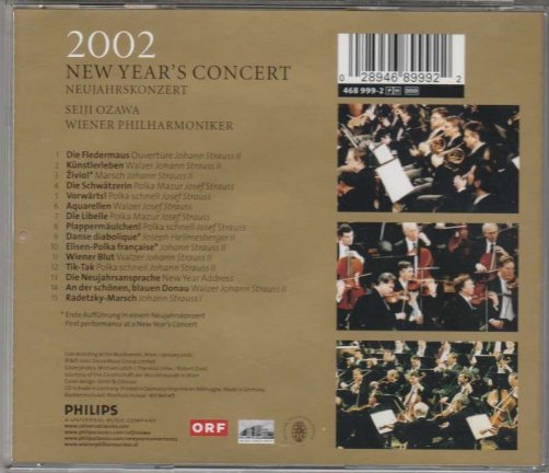 CD Nieuwjaars concert 2002 - Seiji Ozawa - Afbeelding 2