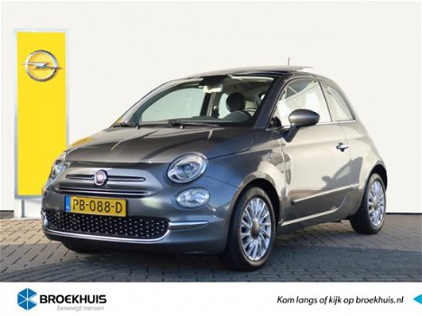 Fiat 500 - 0.9 TwinAir Turbo Lounge Navigatie / Schuif-kanteldak / Half leer / Cruise control / Airc - 1